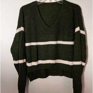 Dark green sweater